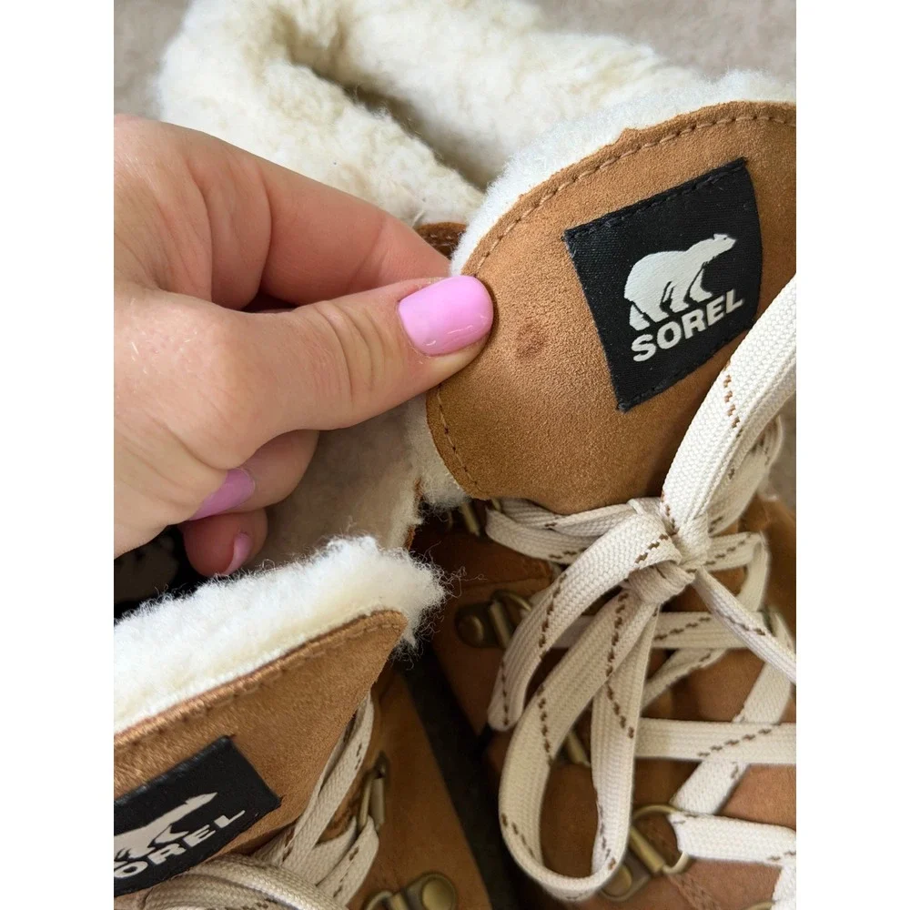 Sorel Out N About III Conquest Boots Womens Waterproof Suede Brown 10‎